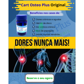 Cart Osteo Plus Original 15 Cápsulas 500mg - FRETE GRÁTIS