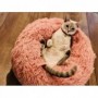 Cama para Cão e Gato de Pelúcia Macia Redonda a Melhor Caminha Confortável para Pets
