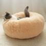 Cama para Cão e Gato de Pelúcia Macia Redonda a Melhor Caminha Confortável para Pets